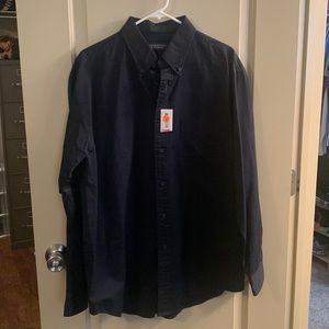 NWT Navy Button-down
